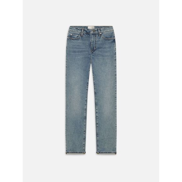 NWOT Frame The Borrowed in Ricochet Mid Rise Straight Ankle Length Jeans Size 25 - Picture 1 of 10